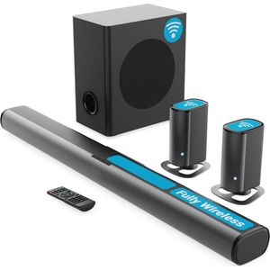 White-label® Surround set Home Cinema - Speakers - Thuisbioscoop Set - Draadloos - Bluetooth - Zwart