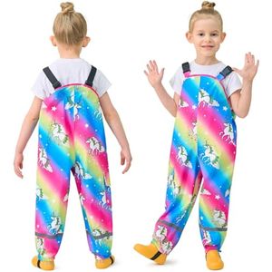 Waterdichte Regenbroeken Meisjes - Dunne en Ademend Tuinbroek voor Slechter Weer 86-140