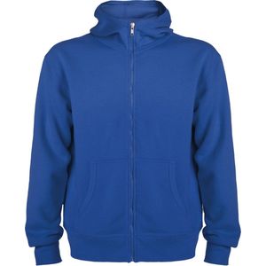 Kobalt Blauw sweatshirt met rits en capuchon model Montblanc merk Roly maat M