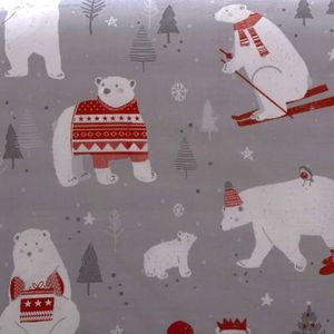 Feestelijk kerstthema beddengoed - dubbel dekbed - 1 stuk - 52% polyester - 200x200 cm
