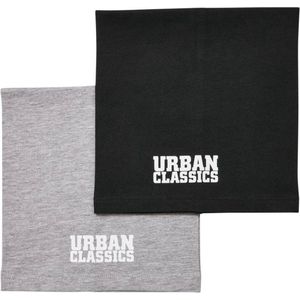 Urban Classics - Logo tube scarf Sjaal Kinderen - Zwart/Grijs