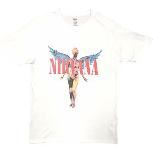 Nirvana - Angelic Heren T-shirt - M - Wit