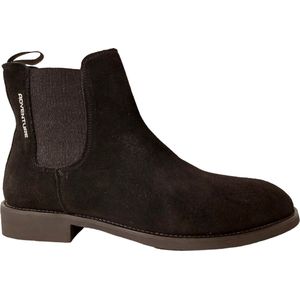 Adventure Chelsea Boot Luzern Warm Gevoerd Zwart Suede Leer