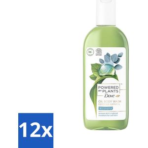12 x Dove Powered by Plants - Oil Body Wash - Eucalyptus - 250 ml - Natuurlijke Bodywash - Eucalyptus Bodywash - Hydraterende Bodywash - Vegan Bodywash - Cruelty-Free Bodywash