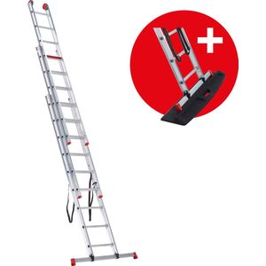 Reformladder 3x9 Altrex All Round + GRATIS laddermat - Lengte 5.90 meter - Werkhoogte 6.75 meter