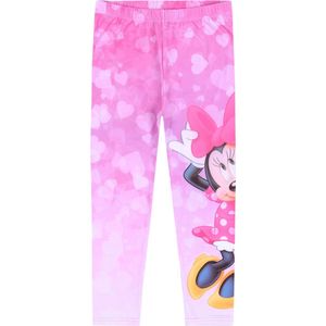 Minnie Mouse DISNEY - Roze, Klassieke Legging met Hartjes en Afbeelding