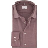 Seidensticker business overhemd Shaped rood geprint wide spread boord