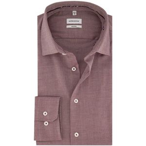 Seidensticker business overhemd Shaped rood geprint wide spread boord