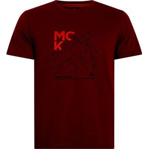 MCKINLEY - nata m - T-shirt outdoor km heren - Rooddonker