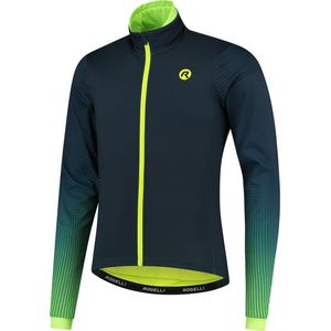 Rogelli Trace Winterjack - Fietsjack Heren - Blauw/Fluor - Maat S