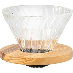 Hario V60 Glass Dripper 02 - Olive Wood