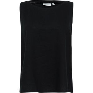 comma - Blouse - Mouwloos - Linnenblend - U-boot Halslijn