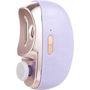 Professionele Elektrische Nagelknipper met Nagelvijl - Paars - 2 in 1 - Nagelverzorging - Waterbestendig - Manicureset - LED Licht