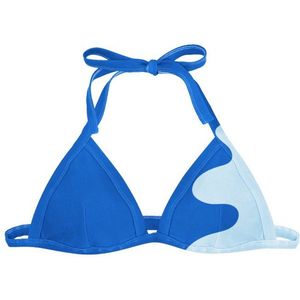 SEA'SONS - Bikini Top Dames - Kleurveranderend - Blauw - Maat XL
