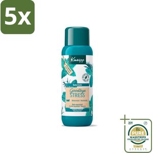 5 x Kneipp - Badschuim - Goodbye Stress - Watermunt & Rozemarijn - 400 ml - Grootverpakking - Kneipp Badschuim - Stressvermindering - Watermunt - Rozemarijn - Badschuim
