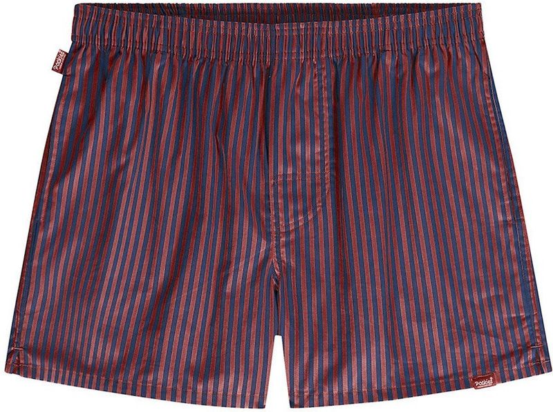 Pockies - Wijde Boxershort - Blauw en Rood - Heren