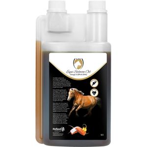 Excellent Equi Zalmolie - Ondersteund de algemene gezondheid, bevordert het natuurlijke afweersysteem en ondersteund de gewrichtsfunctie -  Geschikt voor paarden - 1 Liter