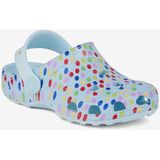 Kinderklompen coqui little frog lt. blauwe stippen 31/32