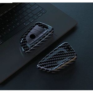 Bescherm uw Autosleutel met Stijl! Carbon Koolstofvezel Sleutelhoes voor BMW 1, 2, 3, 4, 5, 6, 7 Series en X1, X3, X4, X5, X6, X7 Modellen - Geschikt voor F20, F30, G20, G30, G01, F15, F16, G02, G05, F34 en Meer - Voeg een Vleugje Luxe Key