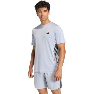 adidas Performance TECH ESSENTIALS WORKOUT 3 STRIPES T-SHIRT - Heren - Grijs