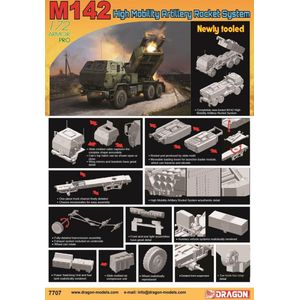 1:72 Dragon 7707 M142 High Mobility Artillery Rocket System Plastic Modelbouwpakket