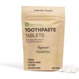 Tandpasta Tablets - Natuurlijke Ingrediënten - 120 Stuks - Pepermunt Smaak