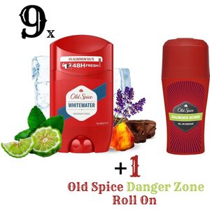 Old Spice Whitewater Deodorant Man - 9 x 50 ml - Aluminiumvrij - Deodorant Man Voordeelverpakking