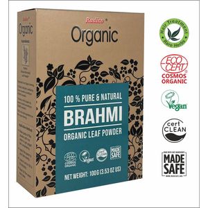 Radico - ORGANIC BRAHMI - Poeder Haarmasker - 100% Natuurlijke BIO - 100g