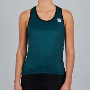 Sportful Fietsshirt mouwloos Dames Groen  - FLARE W TOP SEA MOSS - S