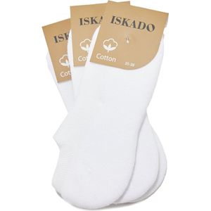 ISKADO- 3 paar Cotton Sneakers Socks unisex/vrije tijd/ademend