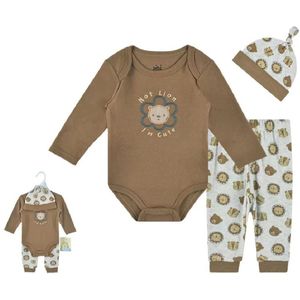 baby kledingset 3 stuks, romper, broek, en mutsje, maat 62, 3-6 maanden 60% katoen