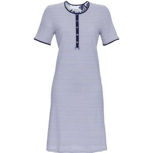 Schaduwblauw strepen nachthemd Ringella - Blauw - Maat - 42