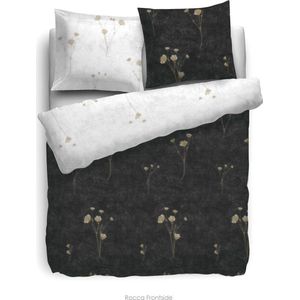 HNL Velvet Touch Rocca Dekbedovertrek - 135x200 + 80x80 cm - Wit/Zwart