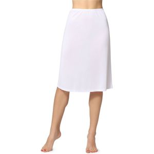 Bellivalini BLV-ME-4141 Dames Onderrok - lang- elastisch – licht- Viscose - Wit- M