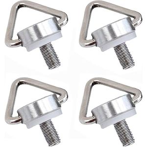 Set van 4 stuks: Geschikt voor Air 3S/Mini 4 Pro nekkoord ooghaak schroef opvouwbare roestvrijstalen gesp schroef Geschikt voor DJI RC 2 en DJI RC Pro afstandsbediening accessoires
