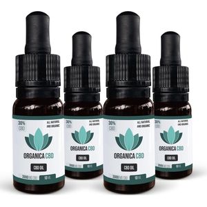 3 + 1 Free Organica CBD Oil 30 percent - 3000mg CBD - 10ml