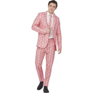 Smiffy's - Pink Panther Kostuum - Komische Roze Pink Panther - Man - Roze - Medium - Carnavalskleding - Verkleedkleding