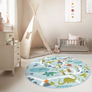 Kinderkamer Vloerkleed Rond Tapijt|Educatieve kindertapijten|Antislip Kindervloerkleed|Kinderen Tapijt Decor|Speelkleed|Kleurrijk kindervloerkleed|Tuinpicknick