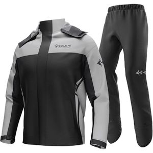 Waterdichte Fietsregenjas voor Mannen en Vrouwen - Ademend Motorregenpak met Opbergtas voor Buitenactiviteiten