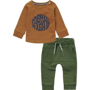 Noppies - Kledingset - Jongens - 2delig - Broek Jeslo Thyme - Shirt Jaroslavi Rubber - Maat 62