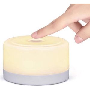 Lucy's Living® Mini Touch Lamp - oplaadbaar - ø6,5 x 5 cm - nachtlamp - kaars - nachtlamp - kamer - verlichting - warm licht