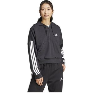 adidas - Hoodie - Zwart - French Terry - Losse Pasvorm