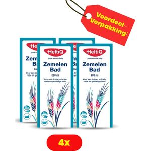 4 x HeltiQ Zemelen Bad 200 ml - Voordeelverpakking!
