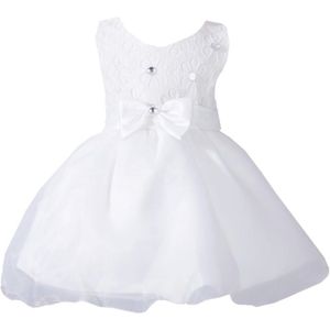 Meisjes Party Tutu Jurk Mouwloos V-hals met Kant voor Feestdagen