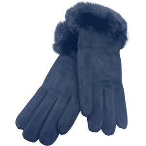 Winter Handschoenen - Dames - Verwarmde - 100% Viscose - Zwart