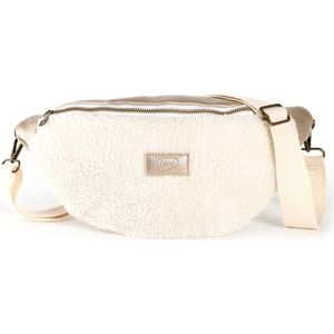 Crossbodytas - Heuptas - Damestas - Winter - Teddy Bilund - Wit