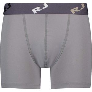 RJ Bodywear Pure Color boxer (1-pack) - heren boxer lang - middengrijs - Maat: S