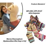 Alpaka Socks - Multicolor - 3 Paar Alpakasokken - Warme Kleurexplosie