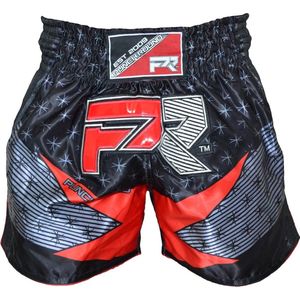 PunchR Evoke Muay Thai Kickboxing Short Zwart Rood - S