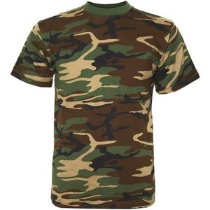 Fostex Garments - T-shirt Fostee camo (kleur: Woodland / maat: 4XL)